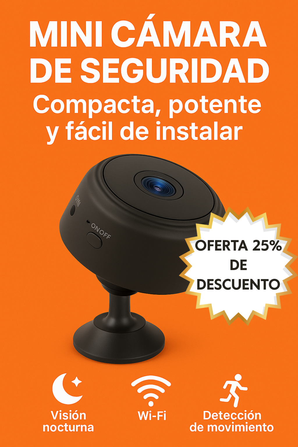 Mini Cámara Espia 1080p HD
