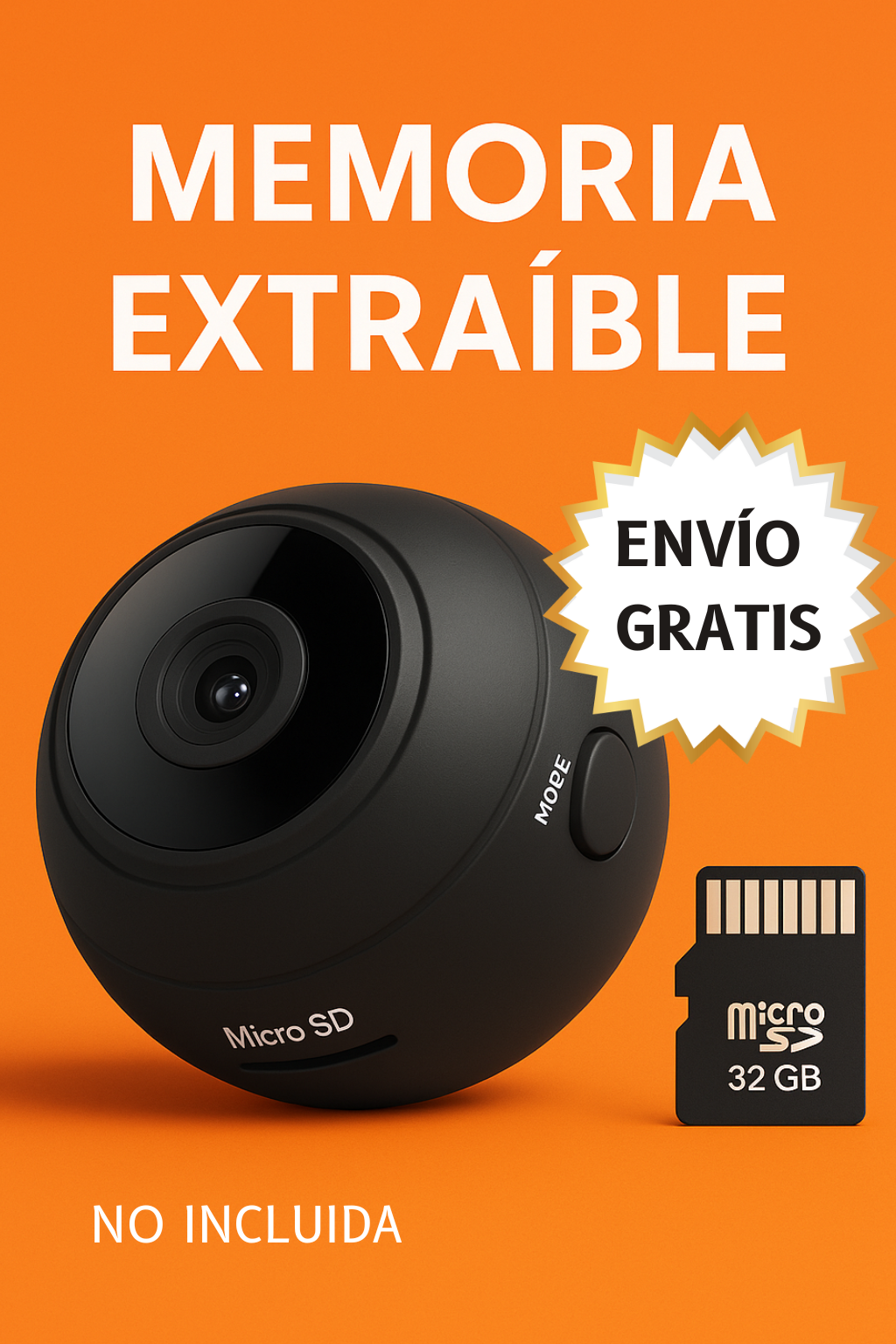 Mini Cámara Espia 1080p HD